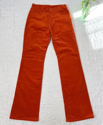 미쉘클랑 옴 코듀로이 팬츠 오렌지 M