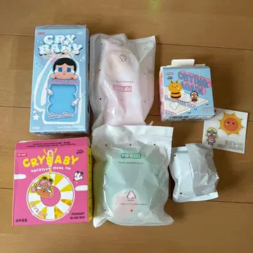 크라이베이비 샤이니샤이니 핑 배지 카드 튜브 팝마트