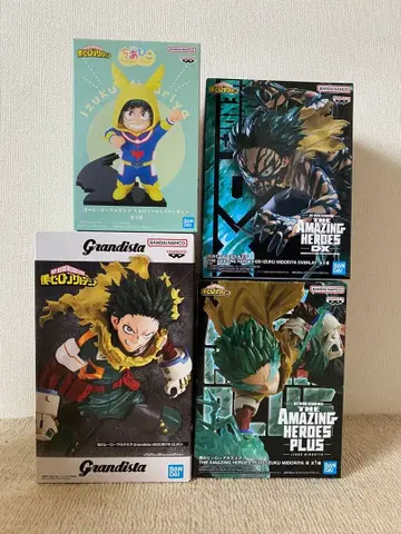 나의 히어로 아카데미아 미도리야 이즈쿠 데쿠 피규어 묶음 판매 4세트