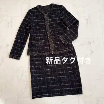 택 포함 새상품 dinos DAMA 컬렉션 트위드 셋업 L 사이즈