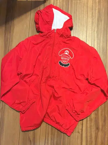 USJ 슈퍼 마리오 마리오 카페 속기모 후드티 점퍼 L 레드 빨간색