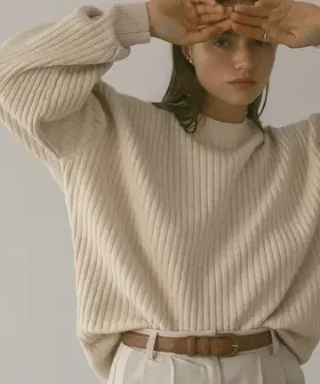 [ MANOF ] 마노프 DROP DESIGN KNIT TOPS