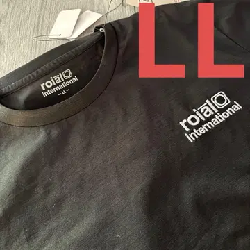 [ ROIAL ] 드라이 T셔츠 로고 자수 속건성 레저 스포츠 블랙 LL