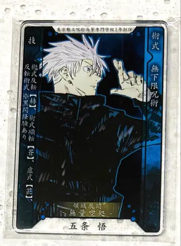 주술회전 스탯 카드 컬렉션 고죠 사토루