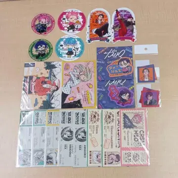 카리스마 코스터 스티커 티켓풍 카드 등 묶음 판매