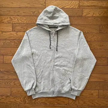 프룻 오브 더 룸 지퍼 후드티 그레이 무지 M