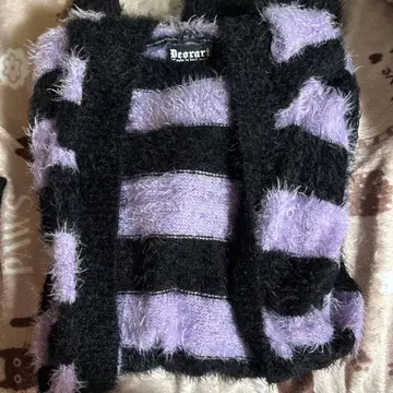 샤기 니트 고양이 귀 후드티 디오라트 Deorart