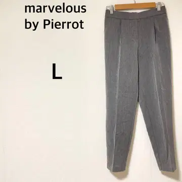 Pierrot 테이퍼드 팬츠 [ L ] 슬림 레그 오피스 캐주얼 뒷밴딩