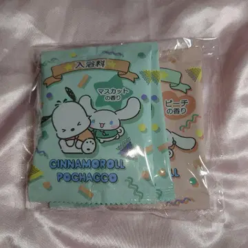 산리오 뽑기 시나모롤 포차코 입욕제 머스캣 피치 25g 4개