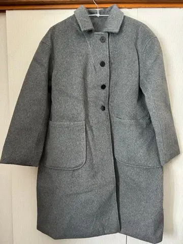 그레이 롱 코트 XXL