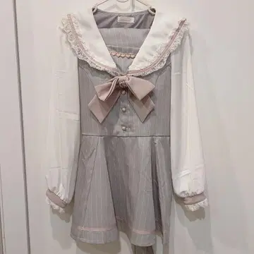 리즈리사 세일러 카라 셋업 그레이