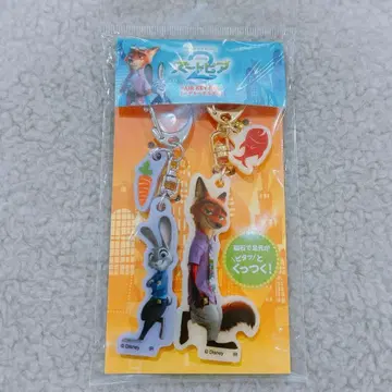 미사용 새상품 주토피아2 페어 키링 극장 굿즈