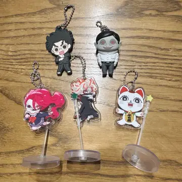 아크릴 스탠드 러버 키링 단단단 오카룬 셀포 외계인