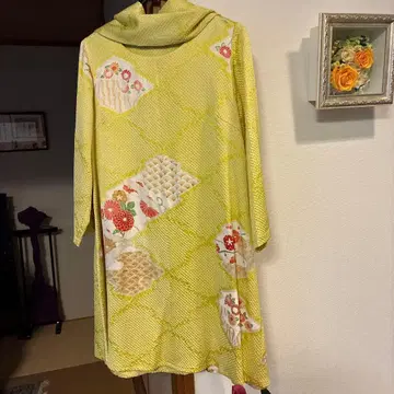 총 시보리 기모노로 만든, 세상에 하나뿐인 귀여운 원피스 및 백 포함