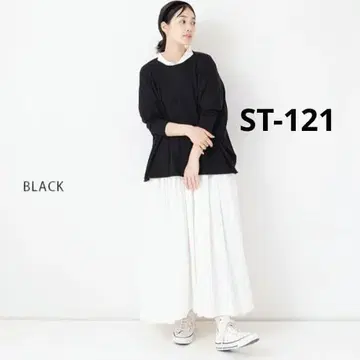 veritecoeur T라인 니트 풀오버 블랙 ST-121