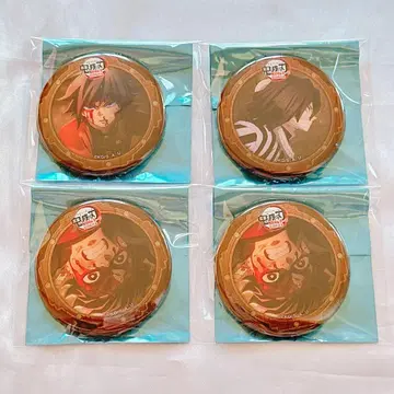 귀멸의 칼날 토미오카 기유 탄지로 이구로 콜라보레이션 카페 캔뱃지