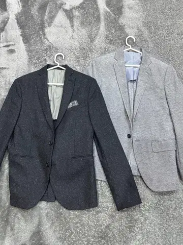 ZARA MAN 다크 그레이 테일러드 자켓