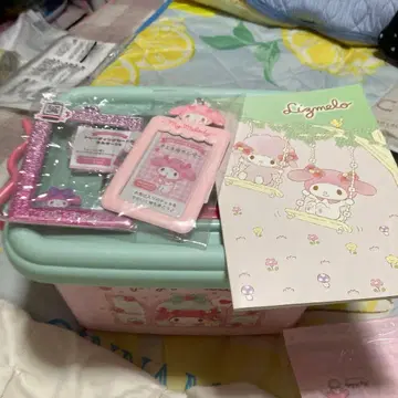 My Melody 수납 박스 및 부속품 세트