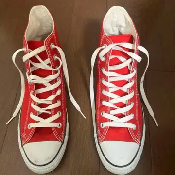 컨버스 ALL STAR 빨간색 하이컷 헤이세이 아메카지