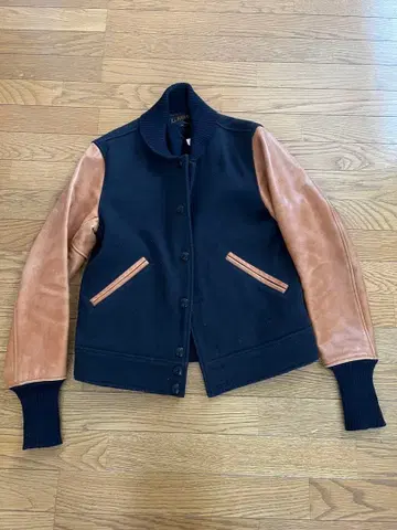 EL RADIALL 바시티 자켓 네이비/브라운