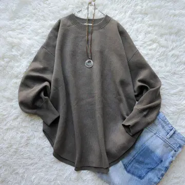 IENA 슈퍼 파인 스무스 풀오버 브라운 새상품급