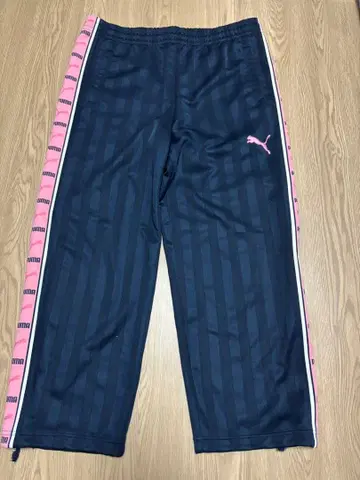 레어 PUMA 저지 하의 바지 핑크 네이비