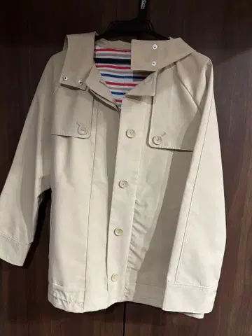 ELLE 후드 부착 베이지 자켓