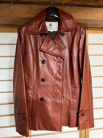 Brahmin 브라운 가죽 코트 42