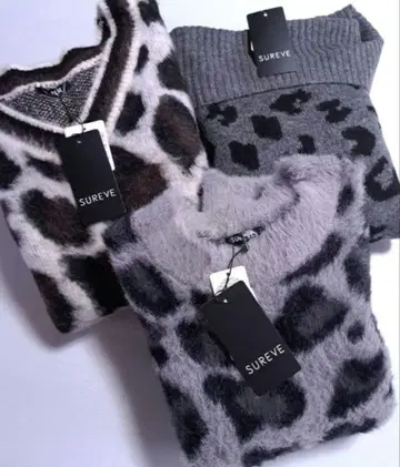 새상품 여성용 5L 3장 묶음 판매 니트 스웨터 SUREVE 빅사이즈