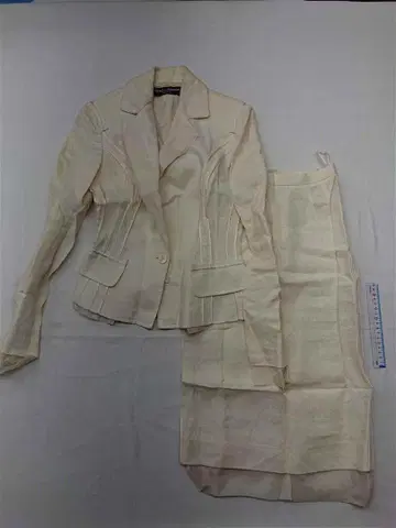 돌체앤가바나 린넨 혼방 셋업 수트 베이지 계열 여성용 36