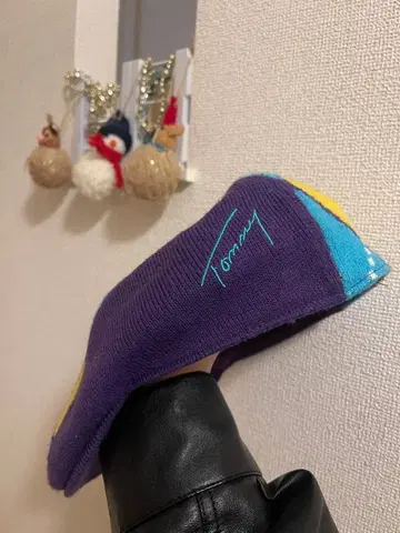 Tommy 아가일 체크 헌팅 모자