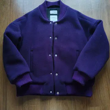 MARKAWARE 퍼플 바시티 자켓