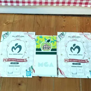 제일복권 미세스 그린애플 레터 세트 입체 메모 스테이셔너리