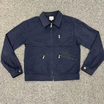 184kempel 네이비 코튼 혼방 자켓