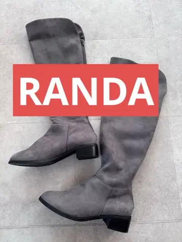 RANDA 그레이 스웨이드 2way 부츠 새상품급!