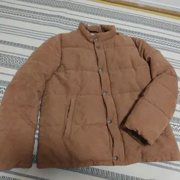nano 브라운 퀼팅 다운 자켓