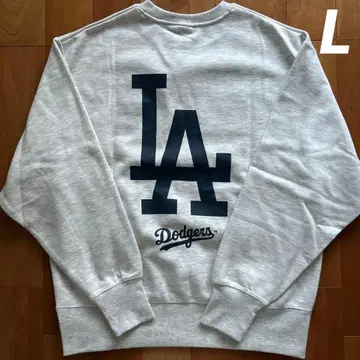 새상품 MLB 다저스 트레이닝복 로고 긴팔 속기모 자수 백프린트