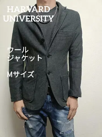 레어 HARVARD UNIVERSITY 울 테일러드 자켓 M 사이즈