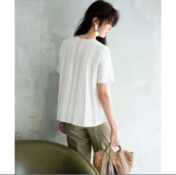 [ 23구 ] 컴팩트 분또 백 플리츠 티셔츠