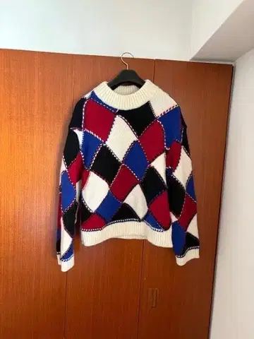 Coohem 아가일 스티치 니트 M 정가 4만 2900엔