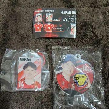 배구 남자 부채 아크릴 참 이시카와 유키 선수 가챠 메지루시 참