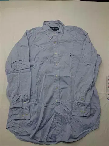 랄프 로렌 클래식 핏 긴팔 셔츠 블루 계열 남성용