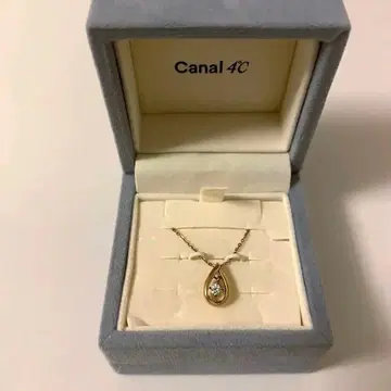 Canal 4C 물방울 모양 목걸이 핑크