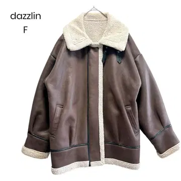 [ dazzlin ] 무스탕 코트 인조 가죽 F 오버 사이즈 1242