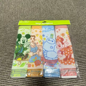 도쿄 디즈니랜드 캐릭터 타월 4장 세트
