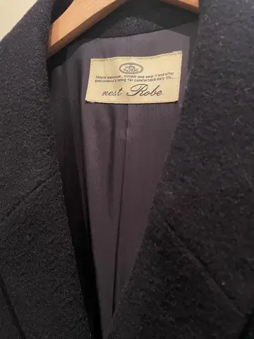 nest robe 울 체스터 코트 네이비 네스트로브