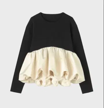 thetoe Aachen Balloon Peplum 블랙