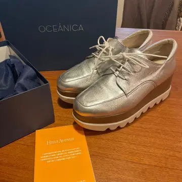 새상품급 힐즈아베뉴 오세아니카 실버 통굽 23.5cm