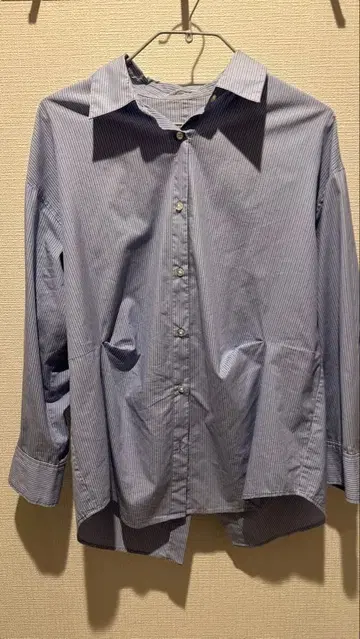 FRAY I.D 스트라이프 버튼업 셔츠