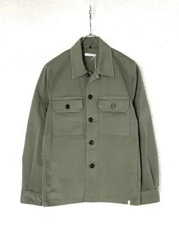 [ 새상품 ] anticipo 오픈넥 버튼 블루종 M